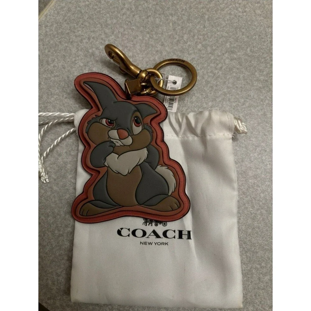 Coach Disney X Coach Bag Charm With Thumper Limited Edition- Rare Color Nwt